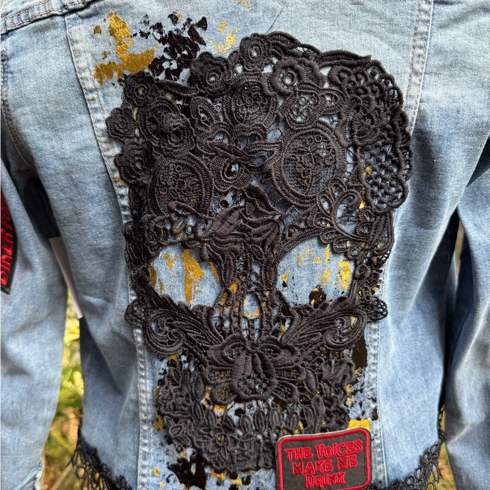 Denim Jacket with Patches